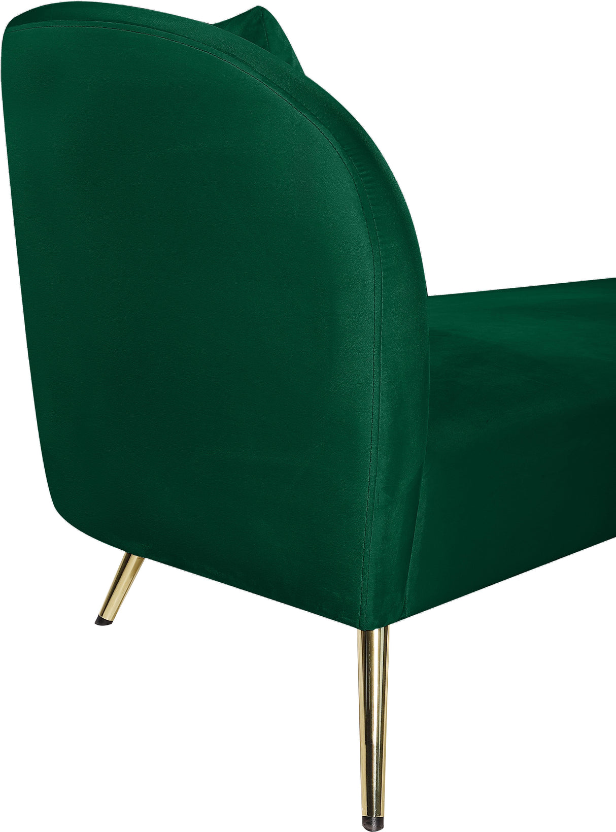 Nolan Green Velvet Chaise - galleria furniture outlet
