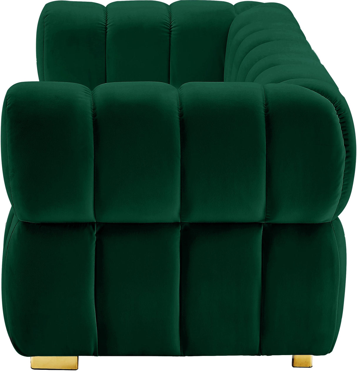 Gwen Green Velvet Loveseat - galleria furniture outlet