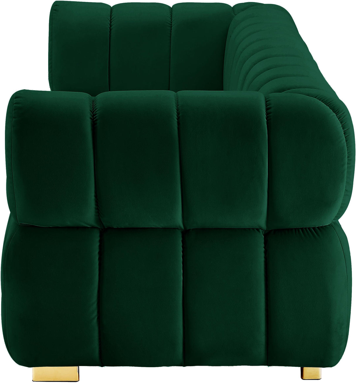Gwen Green Velvet Sofa - galleria furniture outlet