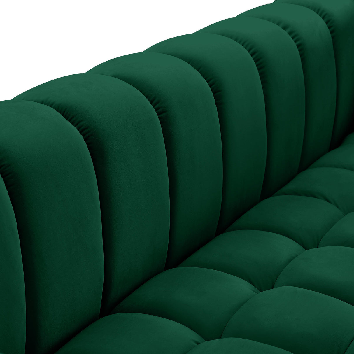 Gwen Green Velvet Loveseat - galleria furniture outlet