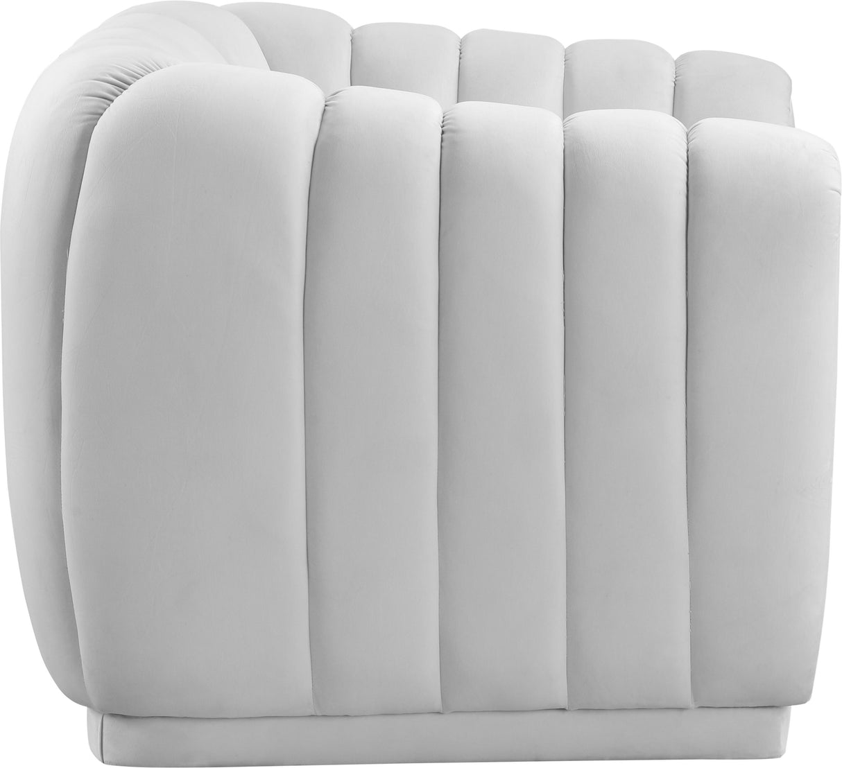 Dixie Cream Velvet Chair - galleria furniture outlet