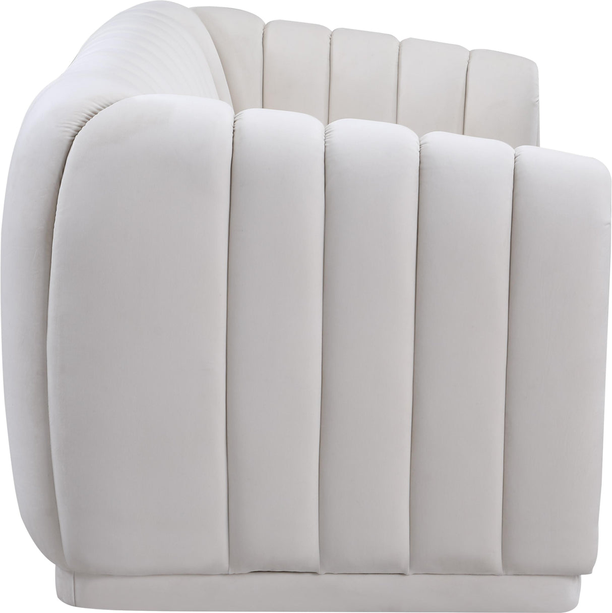 Dixie Cream Velvet Sofa - galleria furniture outlet