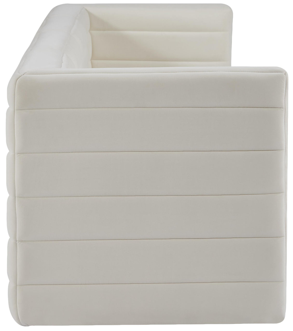 Quincy Cream Velvet Modular Sofa - galleria furniture outlet