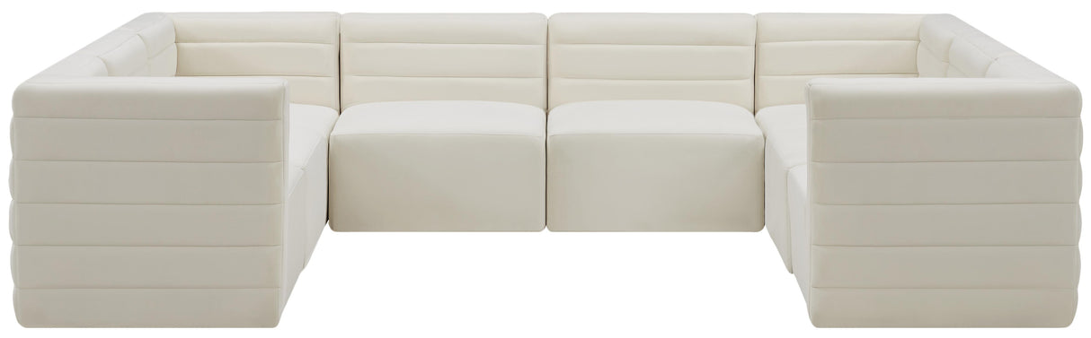 Quincy Cream Velvet Modular Sectional