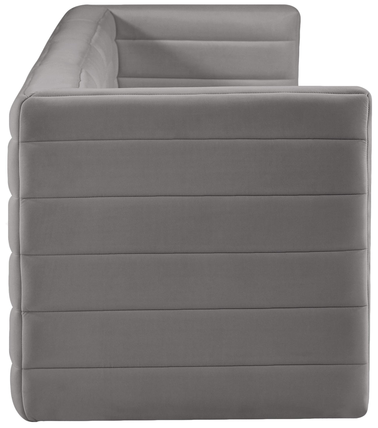 Quincy Grey Velvet Modular Sofa - galleria furniture outlet