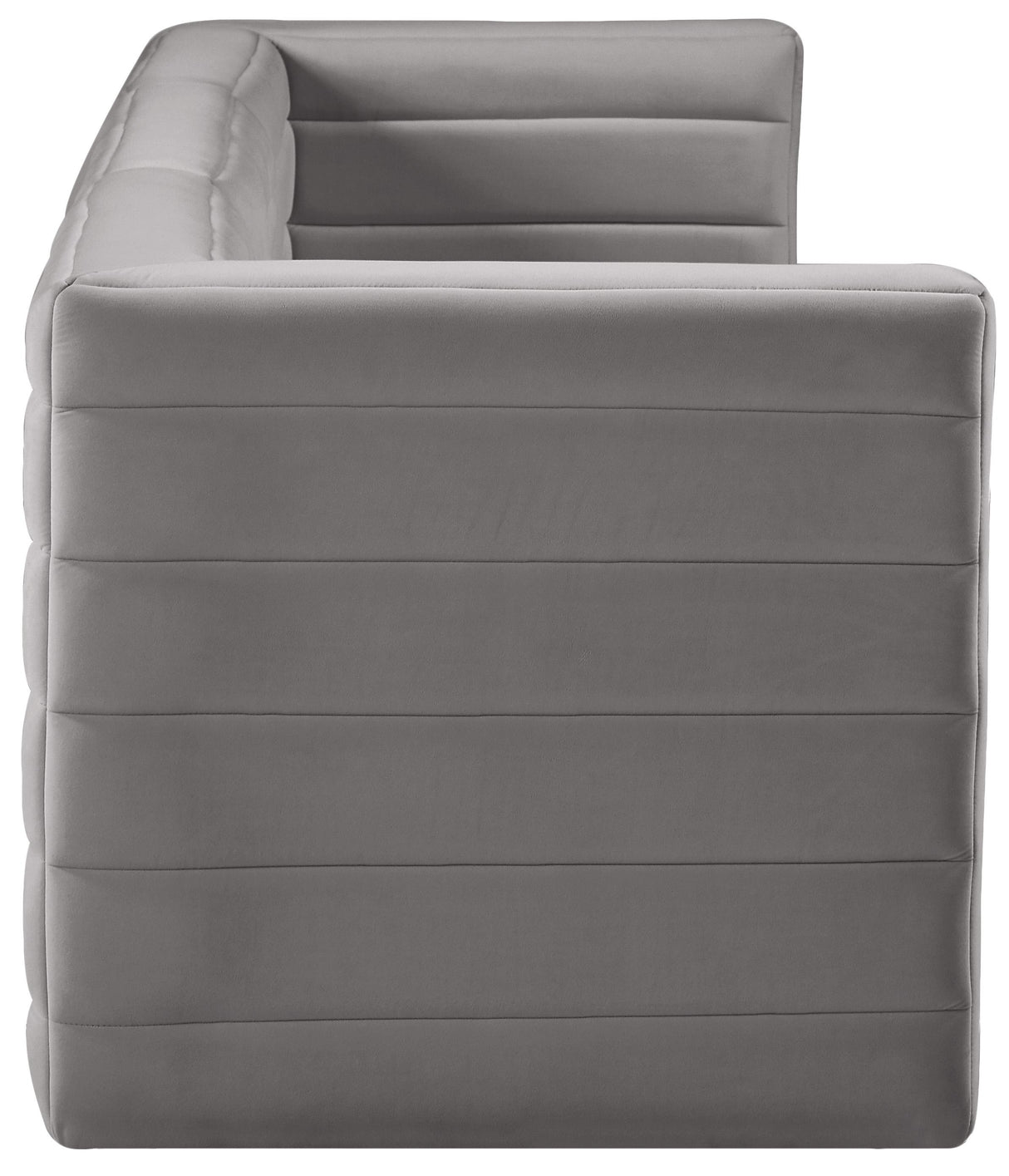 Quincy Grey Velvet Modular Sofa - galleria furniture outlet