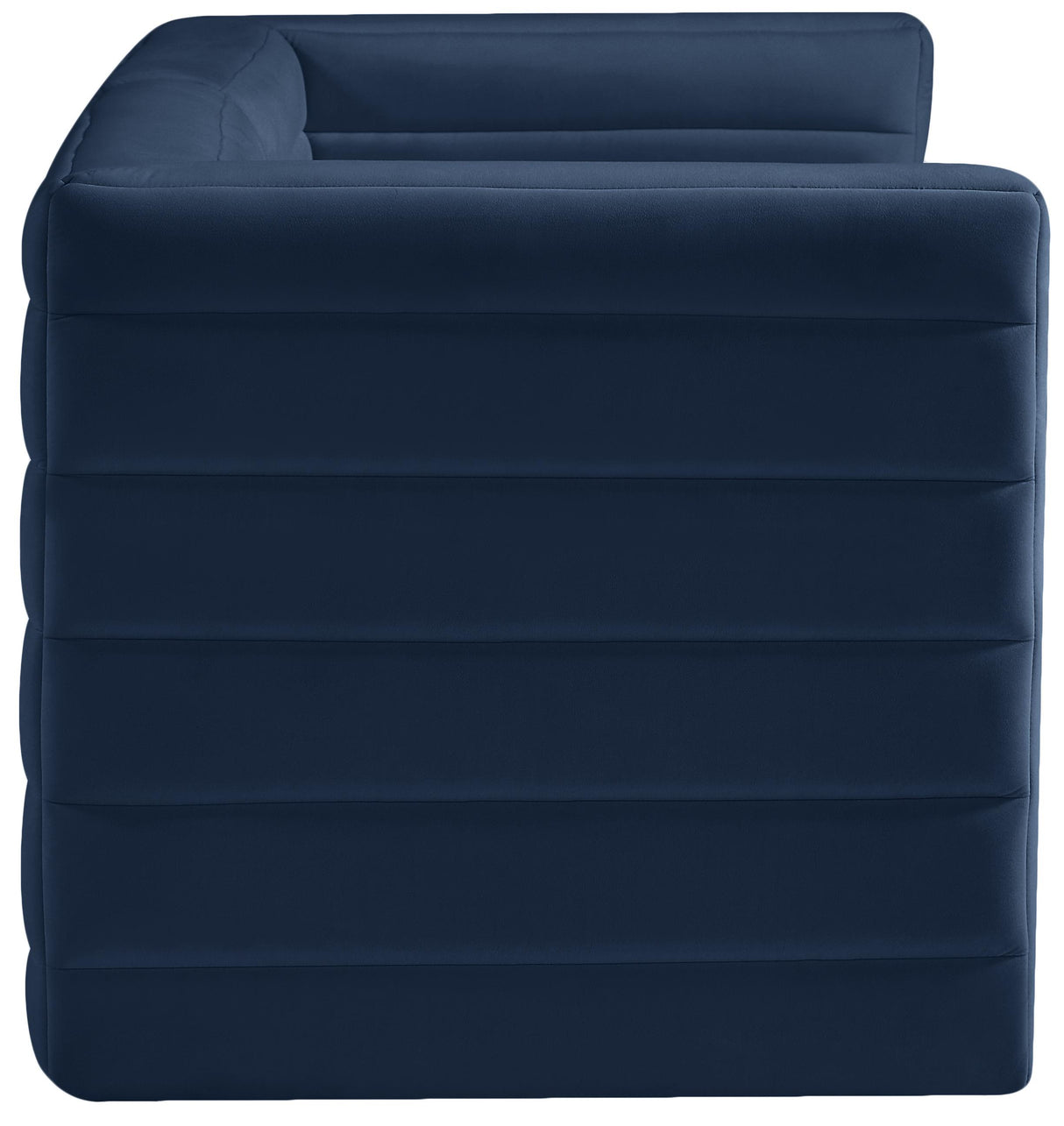 Quincy Navy Velvet Modular Sofa - galleria furniture outlet