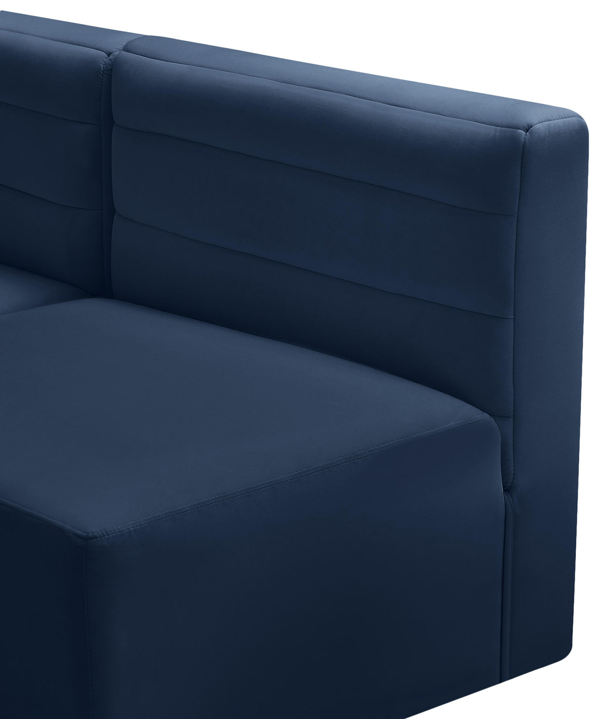 Quincy Navy Velvet Modular Sofa - galleria furniture outlet