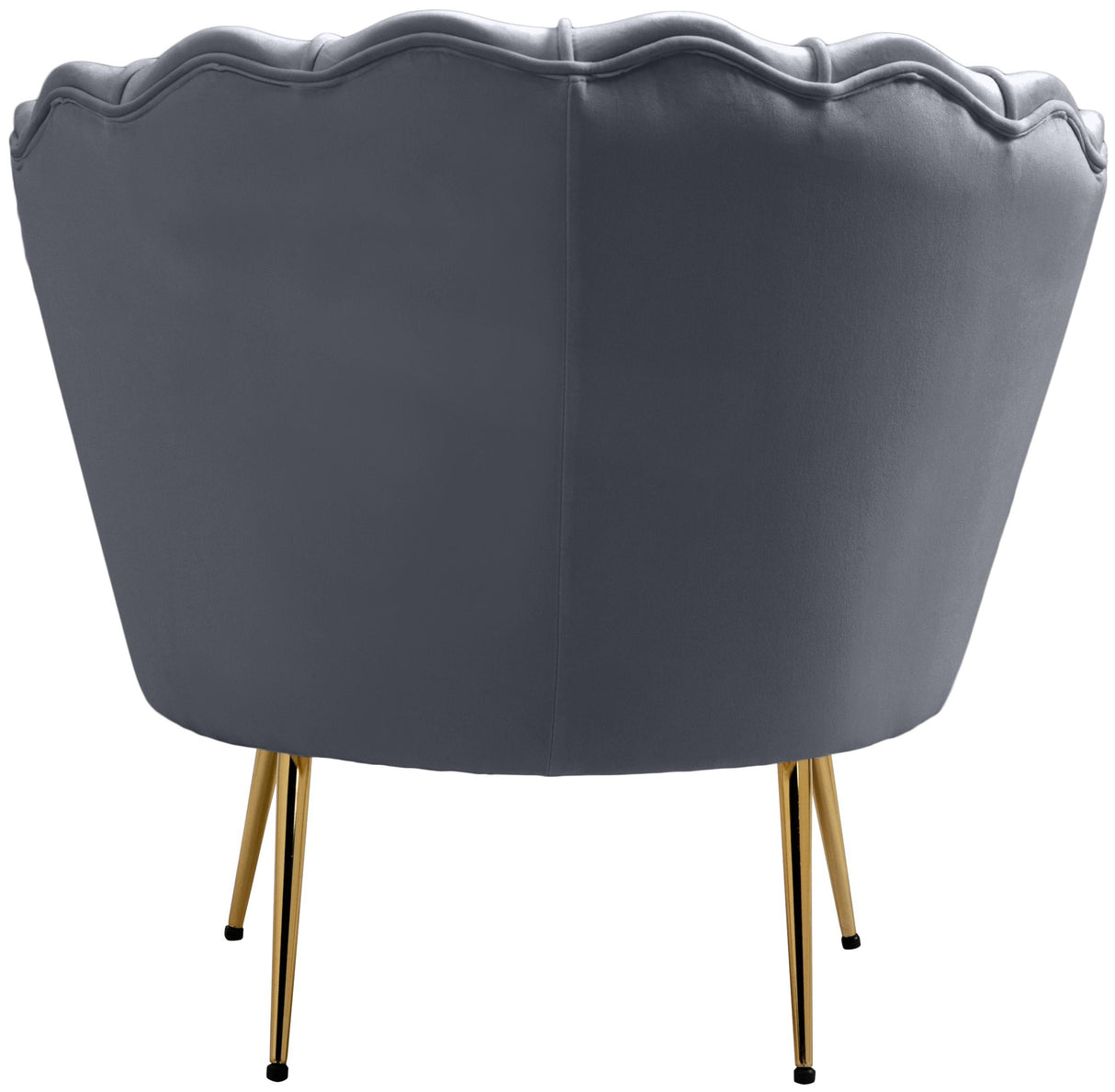 Gardenia Grey Velvet Chair - galleria furniture outlet