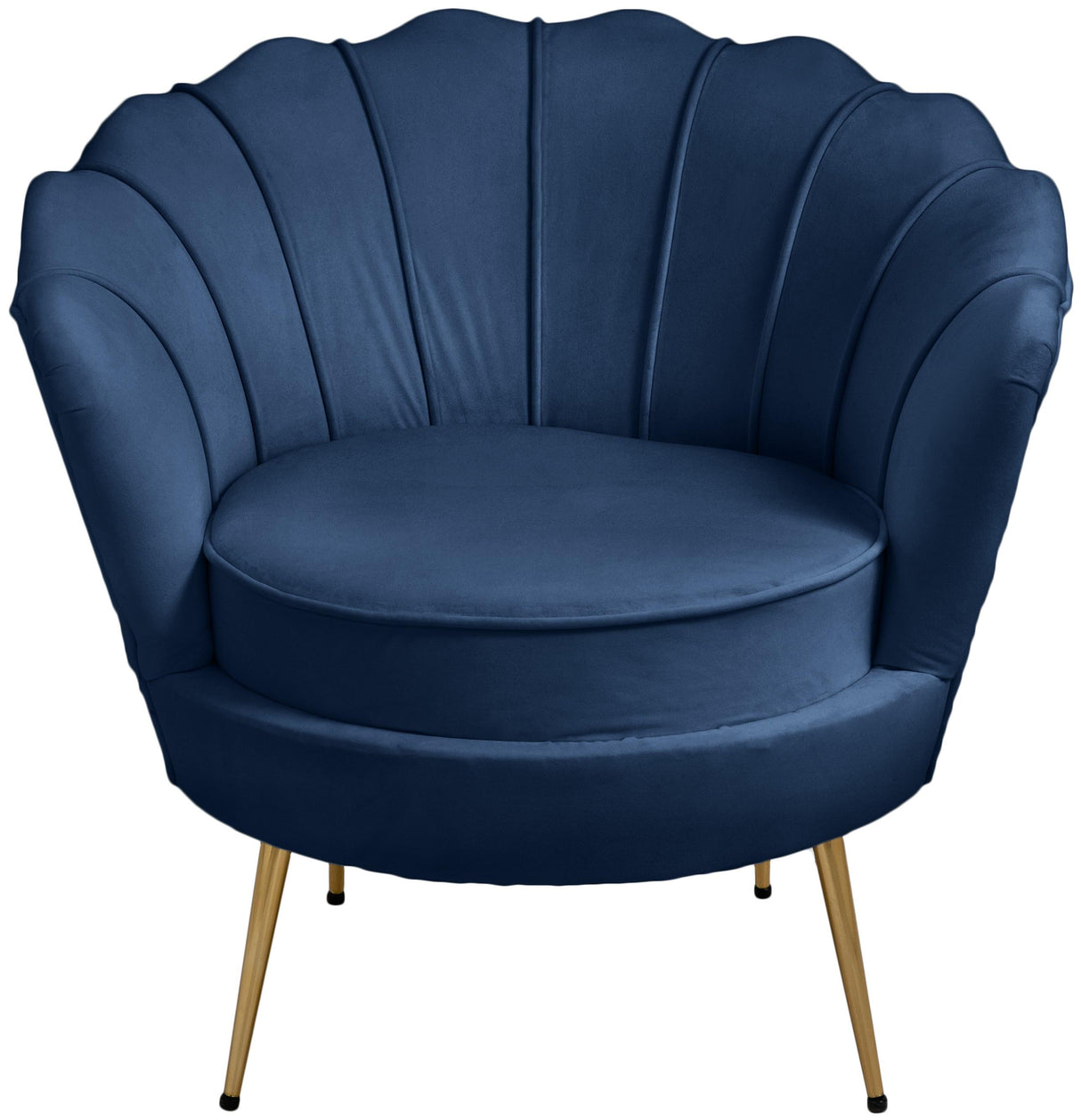 Gardenia Navy Velvet Chair - galleria furniture outlet