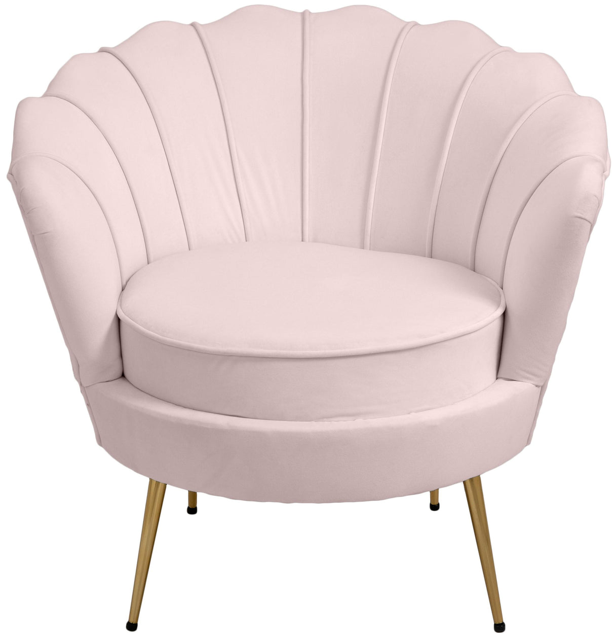 Gardenia Pink Velvet Chair - galleria furniture outlet
