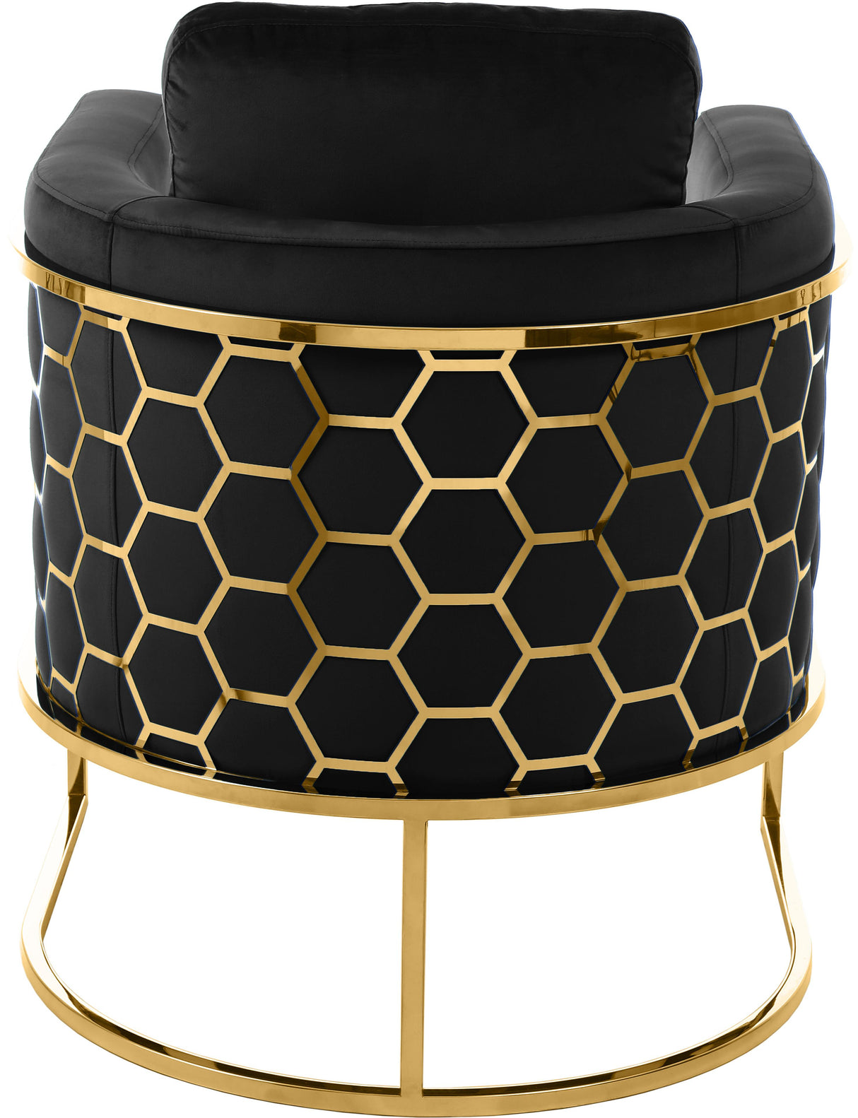 Casa Black Velvet Chair - galleria furniture outlet