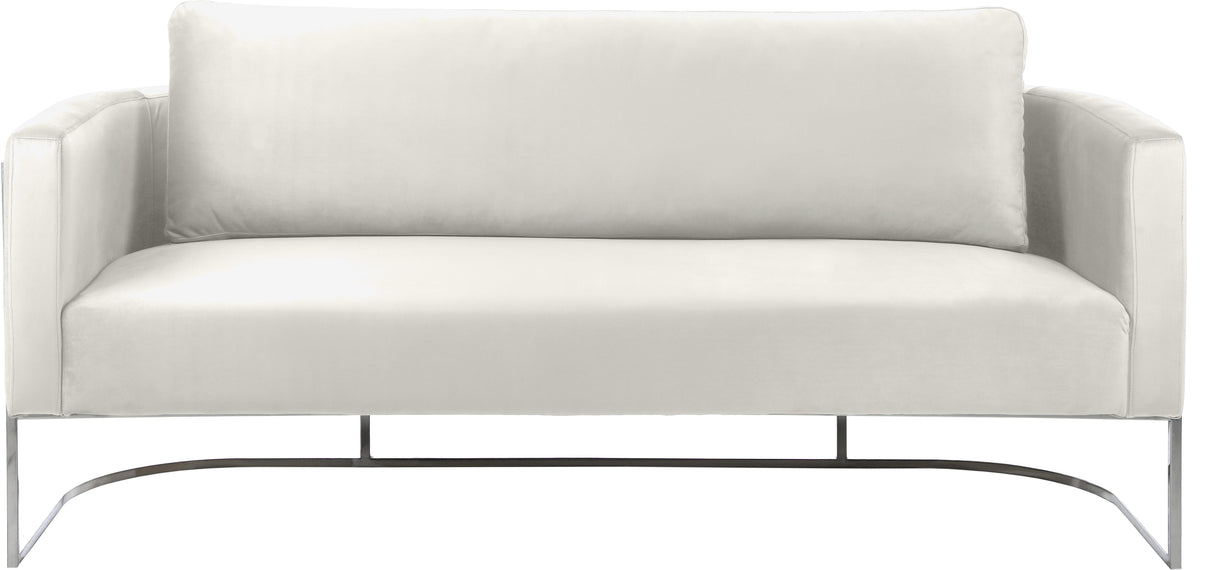 Casa Cream Velvet Sofa - galleria furniture outlet