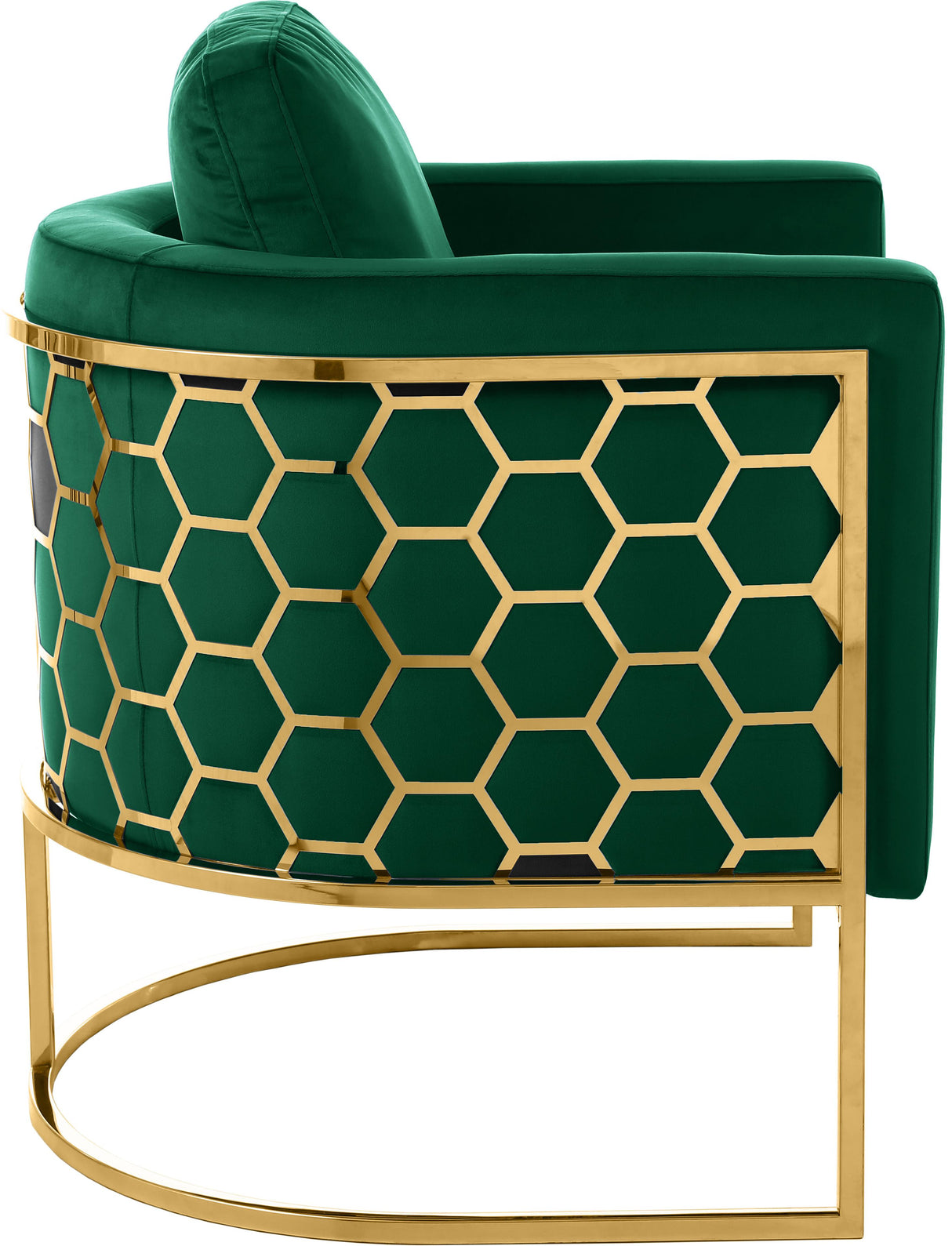 Casa Green Velvet Chair - galleria furniture outlet