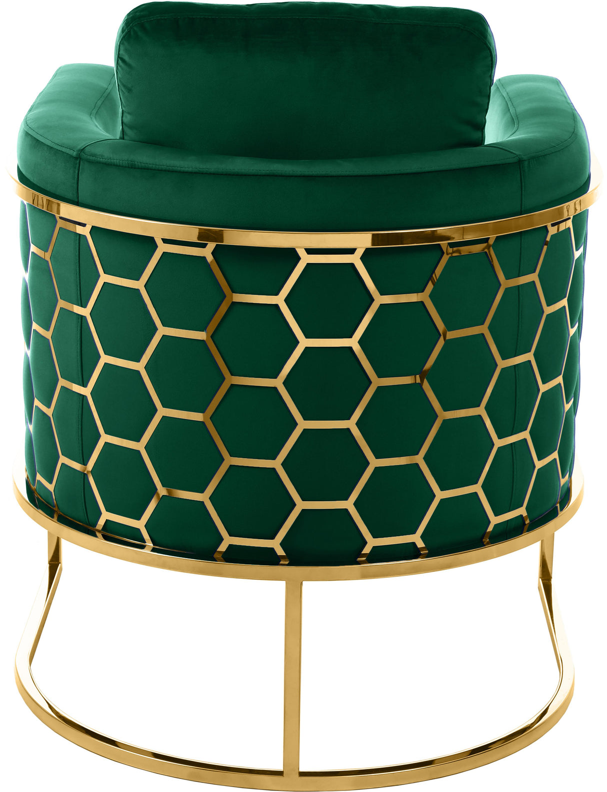 Casa Green Velvet Chair - galleria furniture outlet