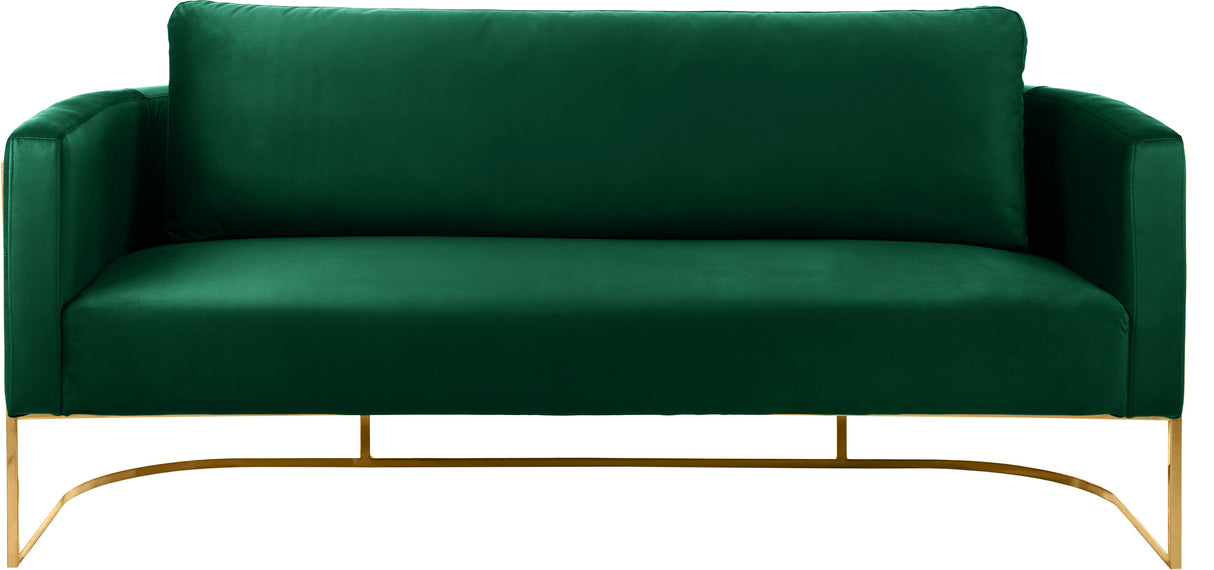 Casa Green Velvet Sofa - galleria furniture outlet