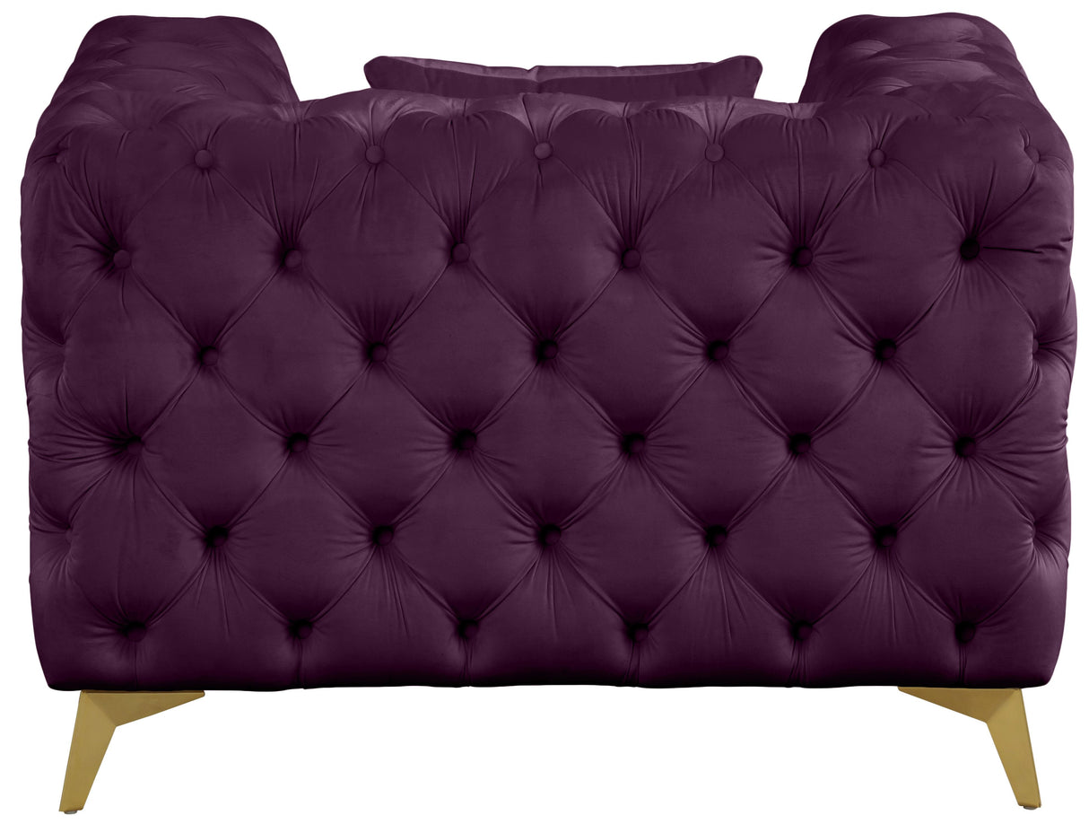 Kingdom Purple Velvet Chair