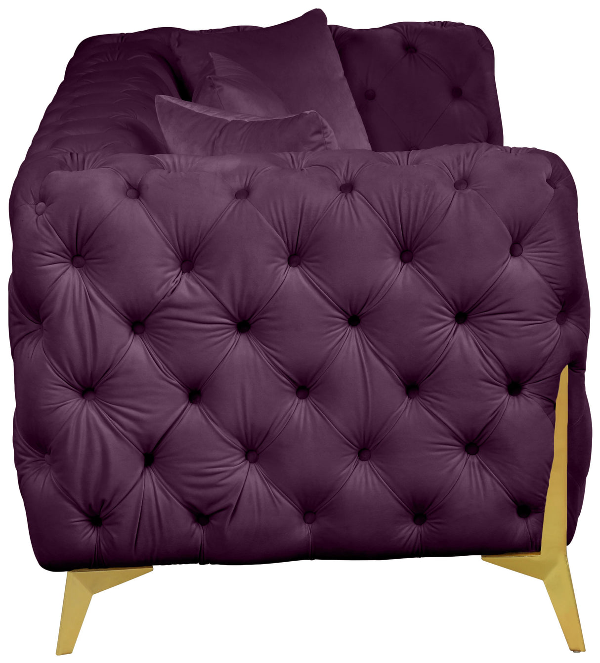 Kingdom Purple Velvet Sofa - galleria furniture outlet