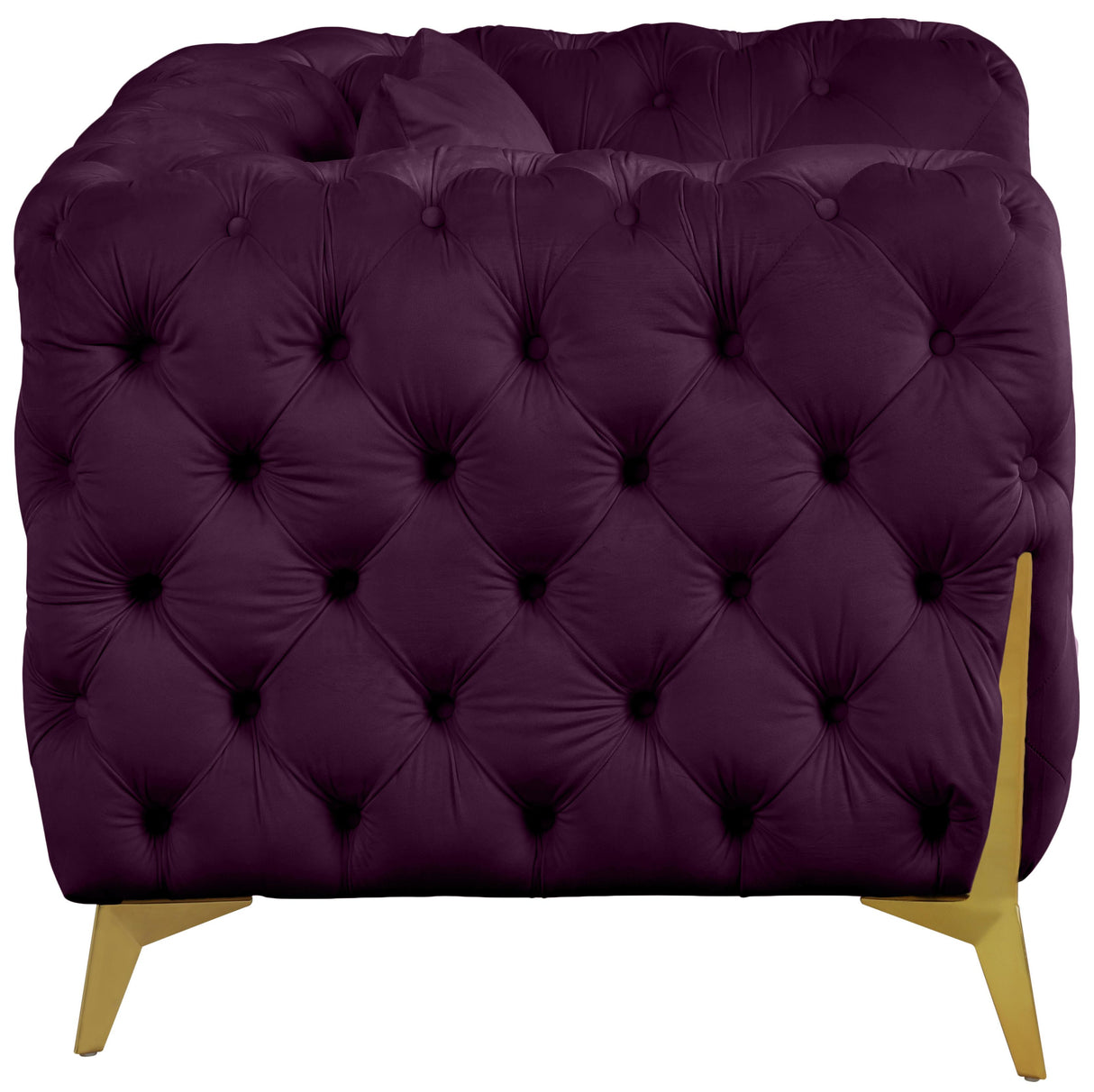 Kingdom Purple Velvet Chair - galleria furniture outlet