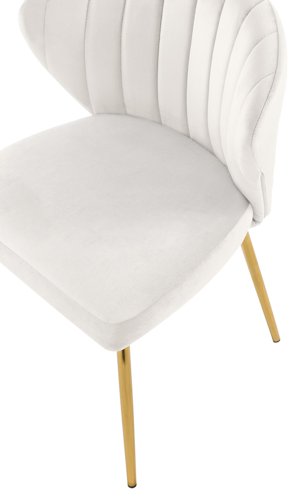 Finley Cream Velvet Dining Chair - galleria furniture outlet