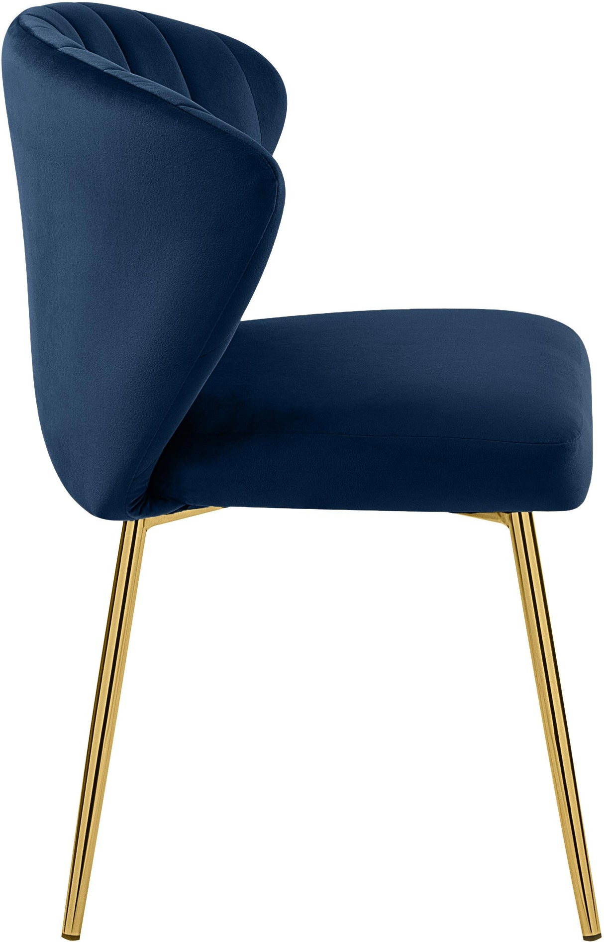 Finley Navy Velvet Dining Chair - galleria furniture outlet