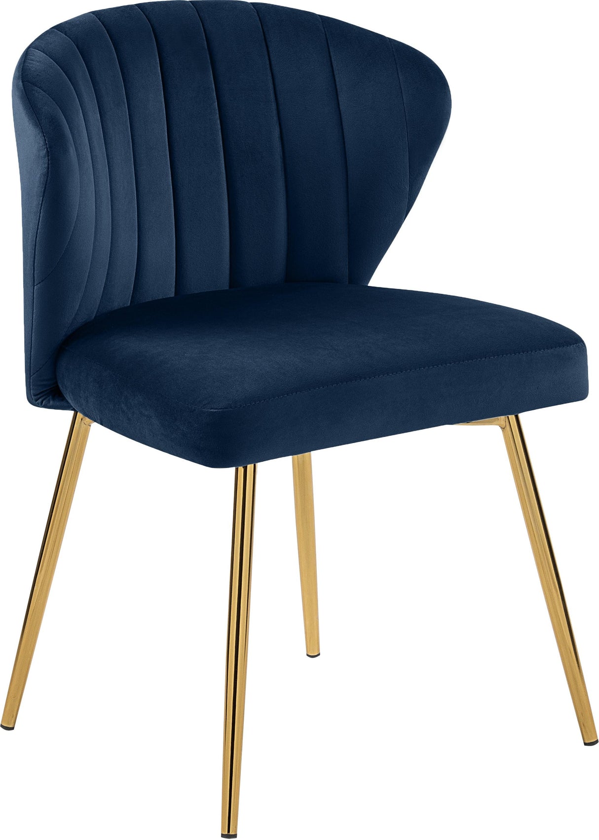 Finley Navy Velvet Dining Chair - galleria furniture outlet