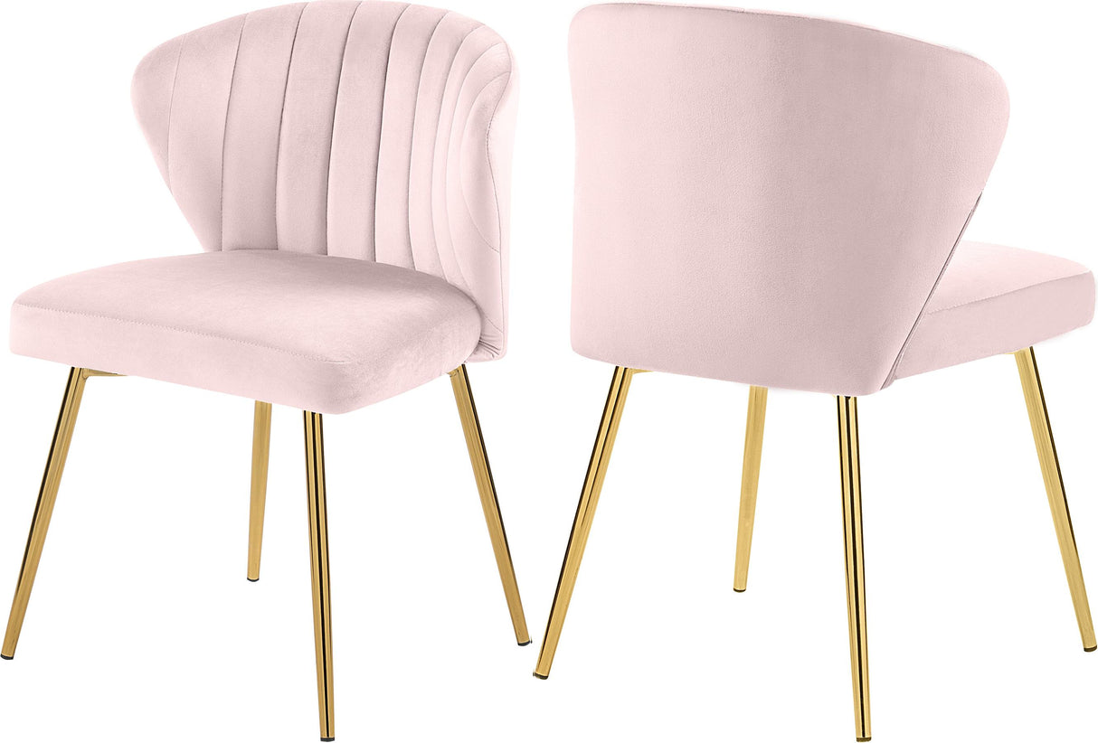 Finley Pink Velvet Dining Chair - galleria furniture outlet