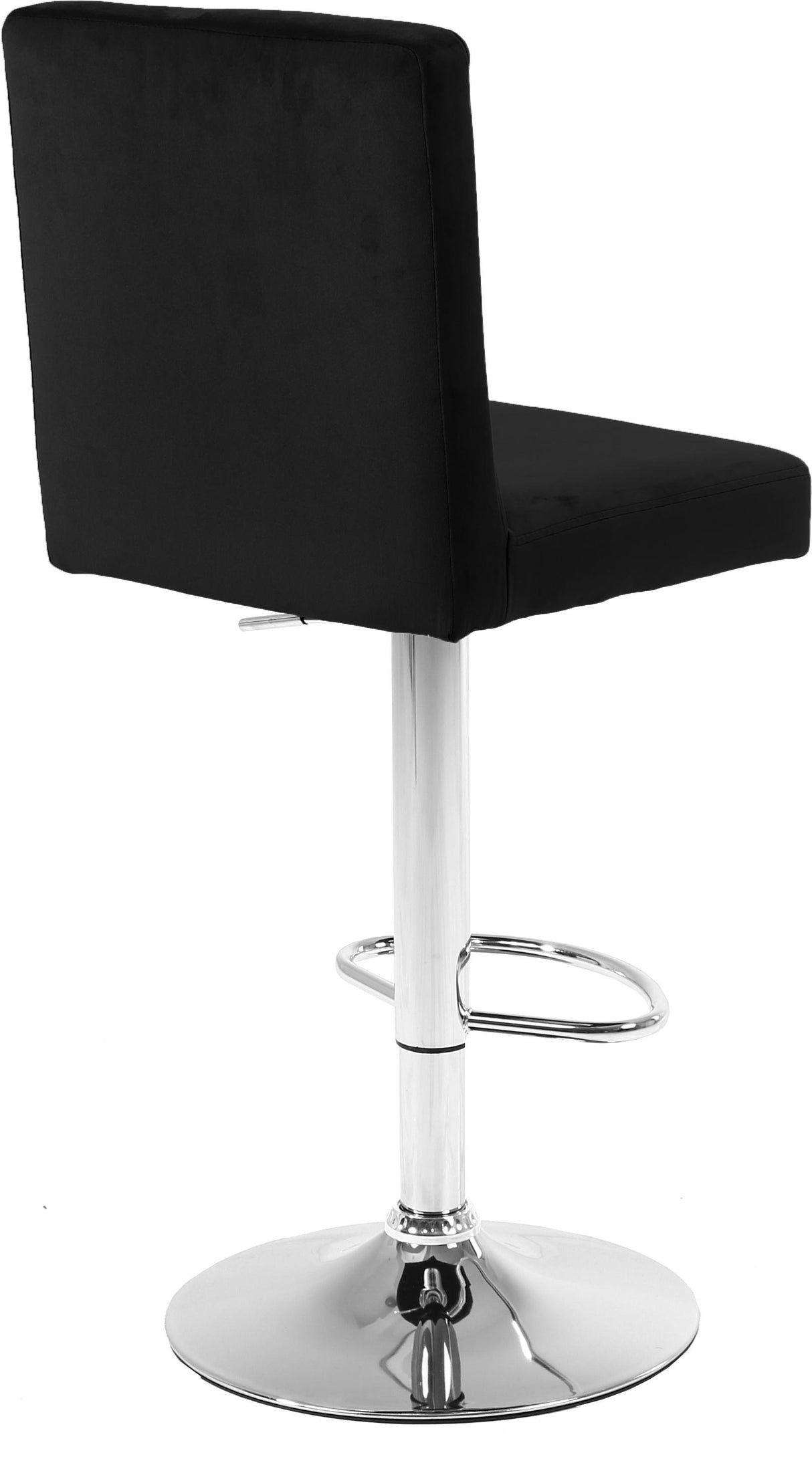 Joel Black Velvet Adjustable Stool - galleria furniture outlet