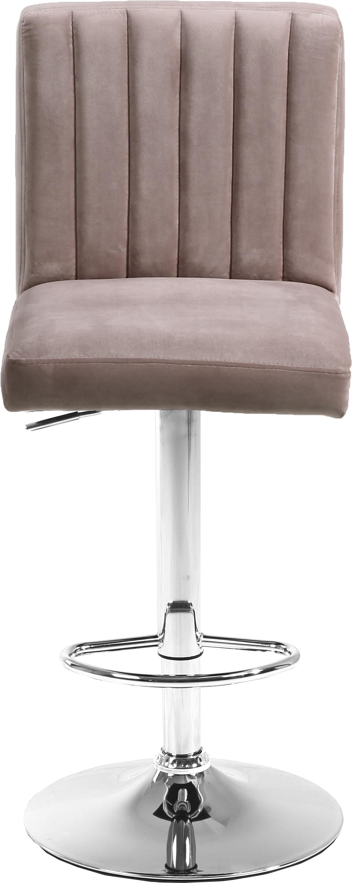 Joel Pink Velvet Adjustable Stool - galleria furniture outlet