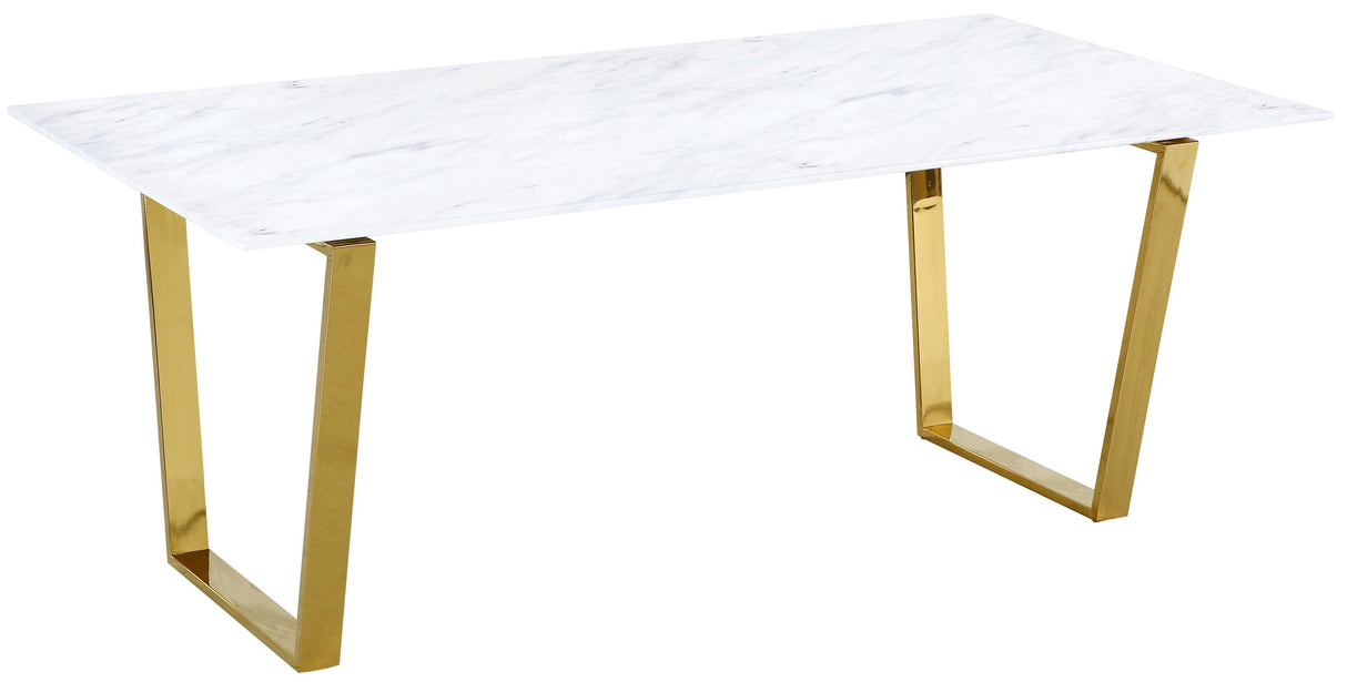 Cameron Gold Dining Table - galleria furniture outlet