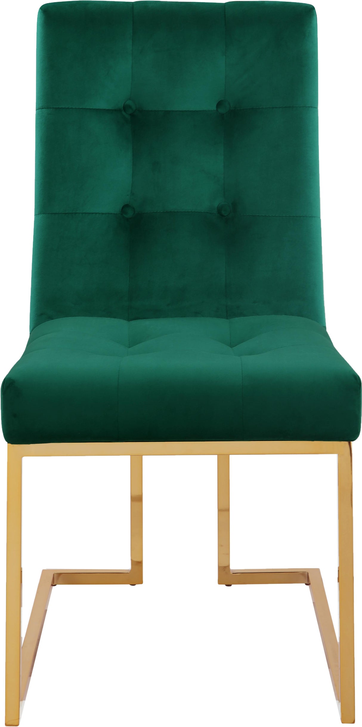 Pierre Green Velvet Dining Chair - galleria furniture outlet