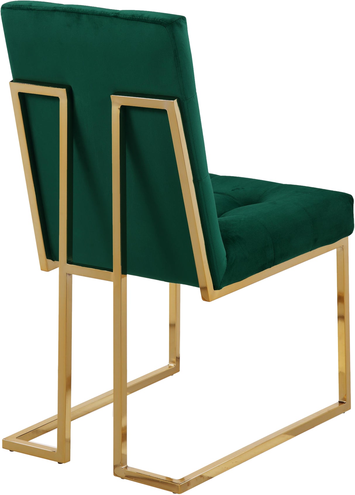 Pierre Green Velvet Dining Chair - galleria furniture outlet