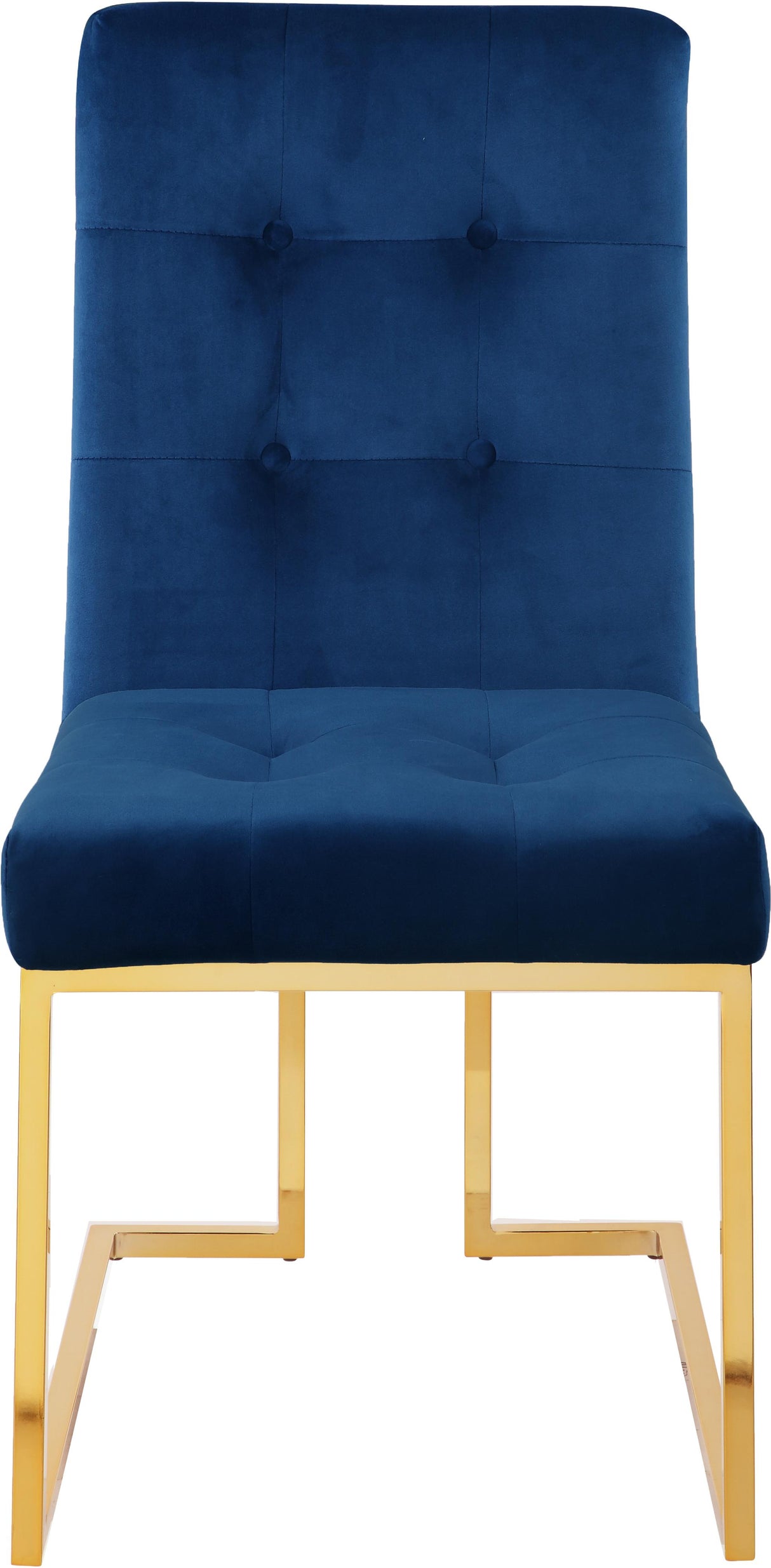 Pierre Navy Velvet Dining Chair - galleria furniture outlet
