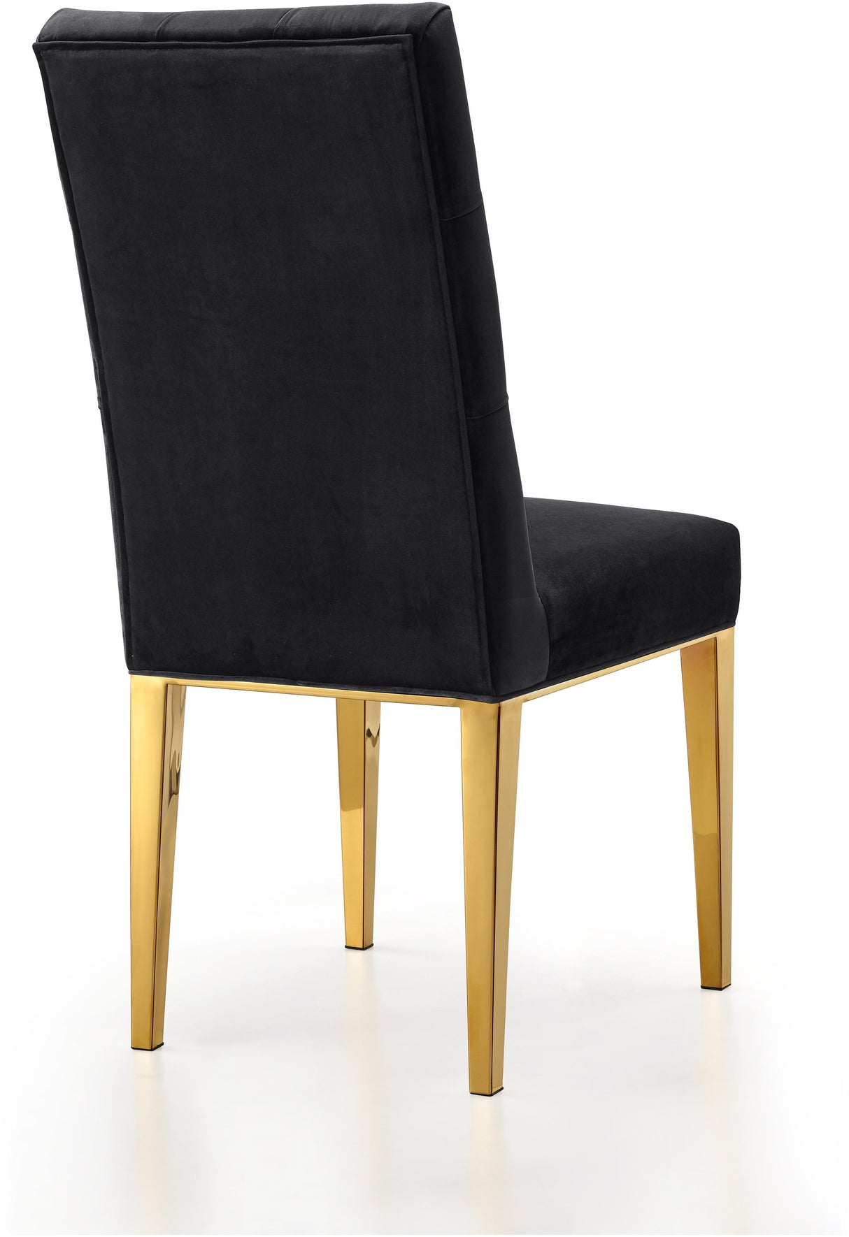 Capri Black Velvet Dining Chair - galleria furniture outlet
