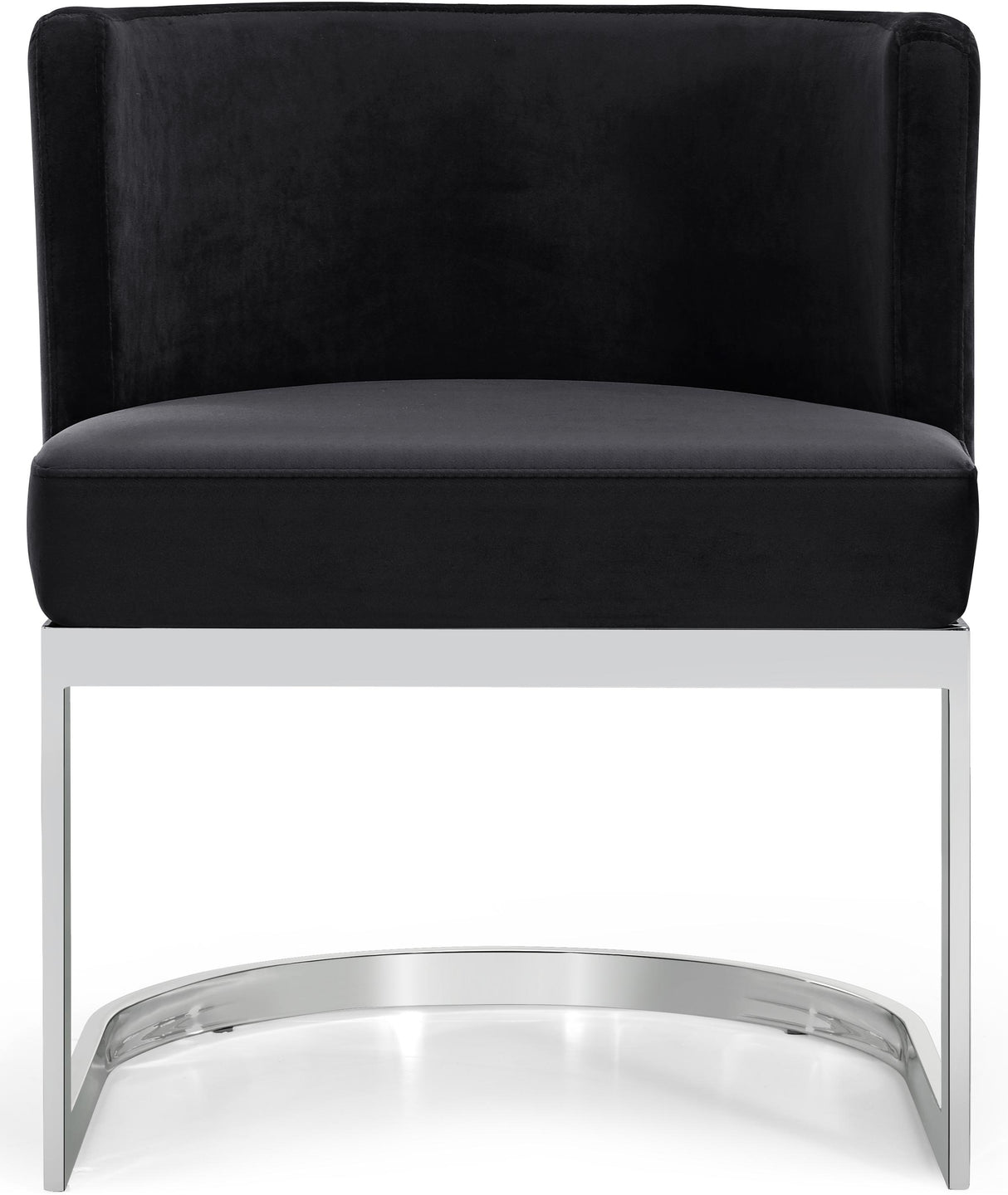 Gianna Black Velvet Dining Chair - galleria furniture outlet