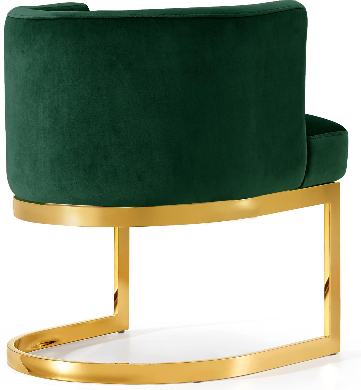 Gianna Green Velvet Dining Chair - galleria furniture outlet