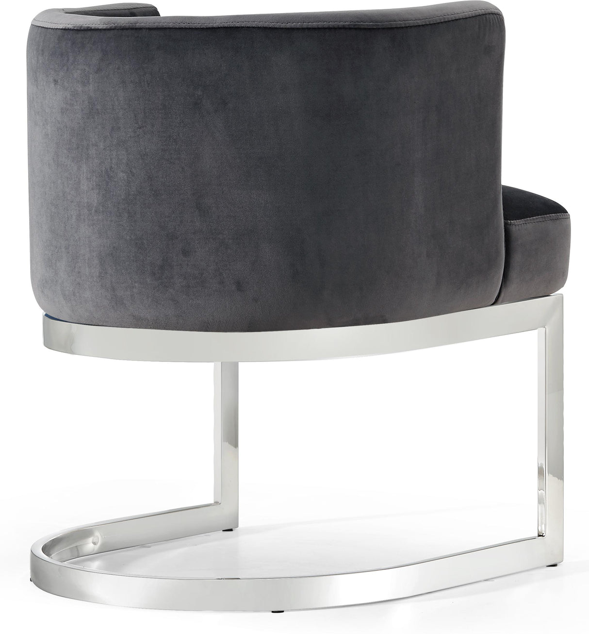 Gianna Grey Velvet Dining Chair - galleria furniture outlet