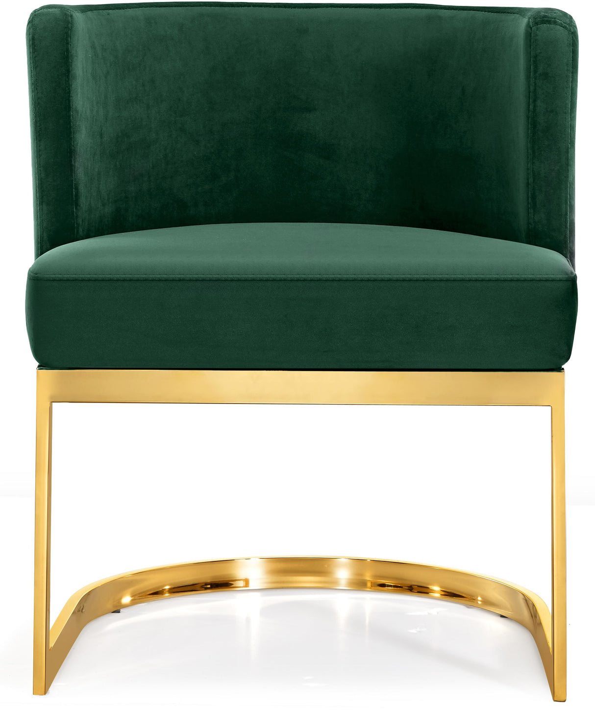 Gianna Green Velvet Dining Chair - galleria furniture outlet