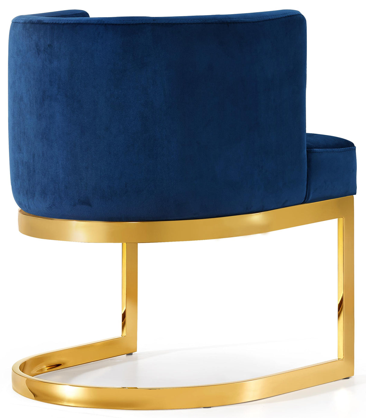 Gianna Navy Velvet Dining Chair - galleria furniture outlet