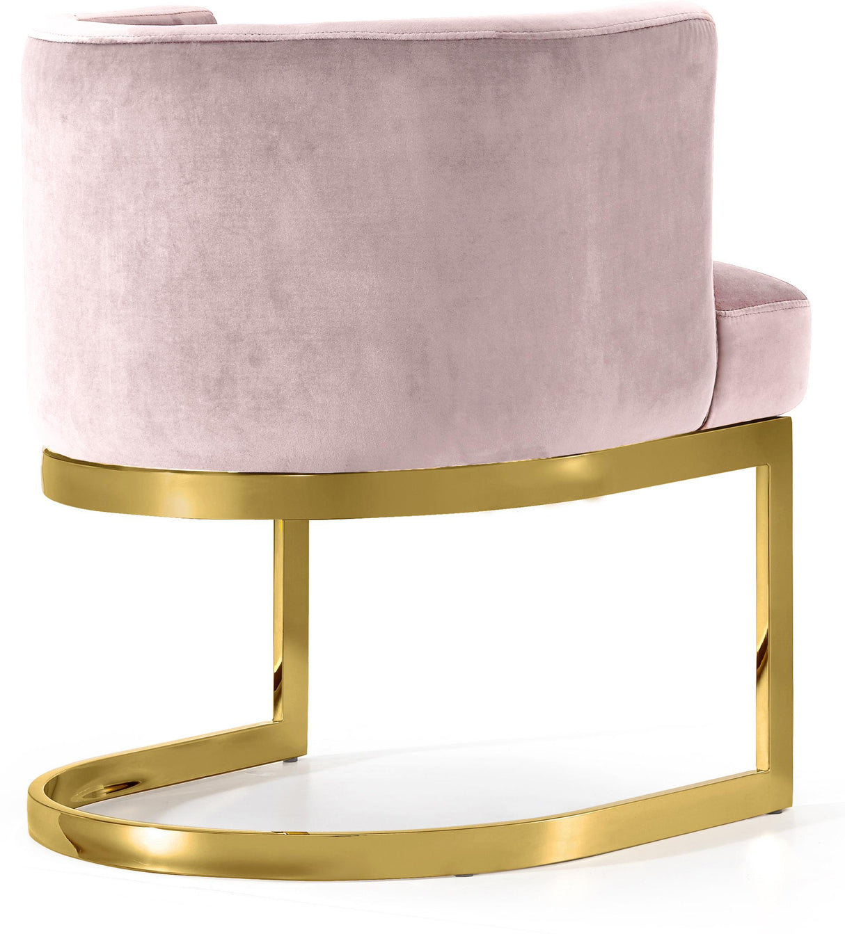 Gianna Pink Velvet Dining Chair - galleria furniture outlet
