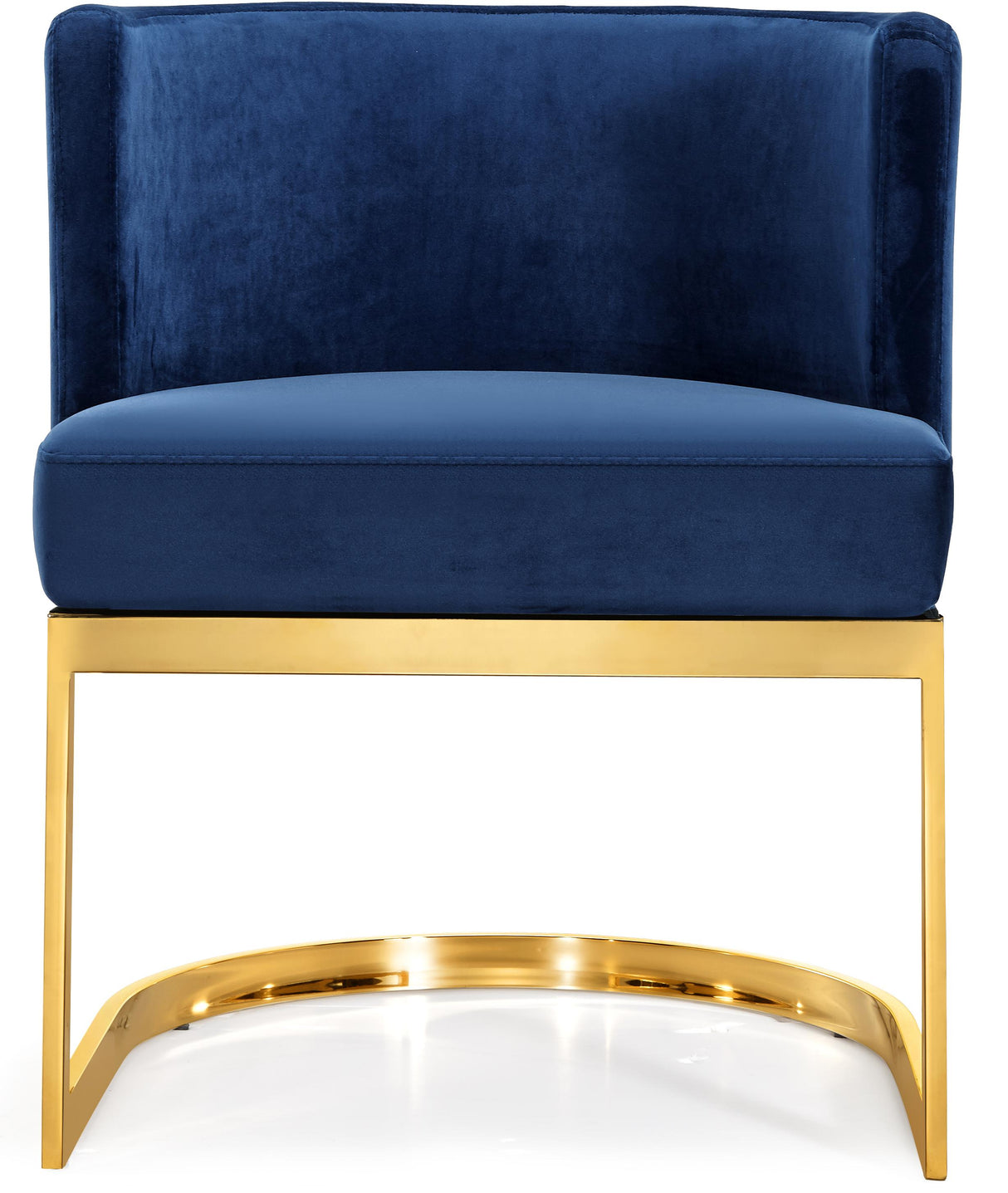 Gianna Navy Velvet Dining Chair - galleria furniture outlet