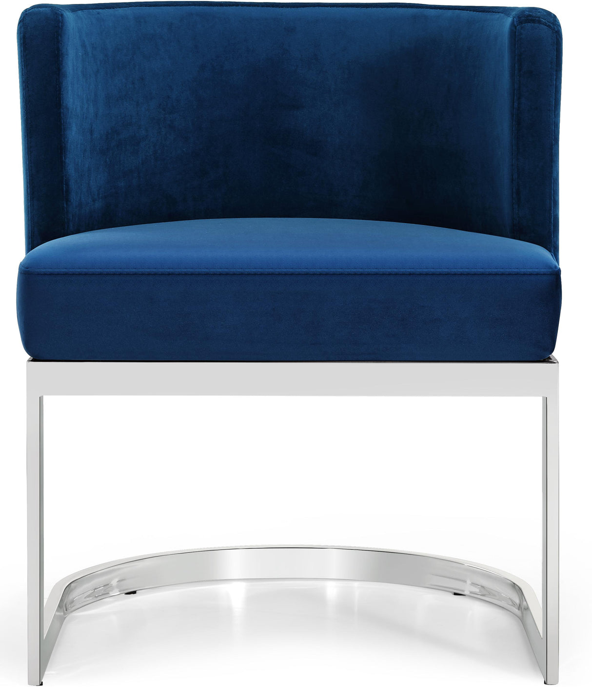 Gianna Navy Velvet Dining Chair - galleria furniture outlet