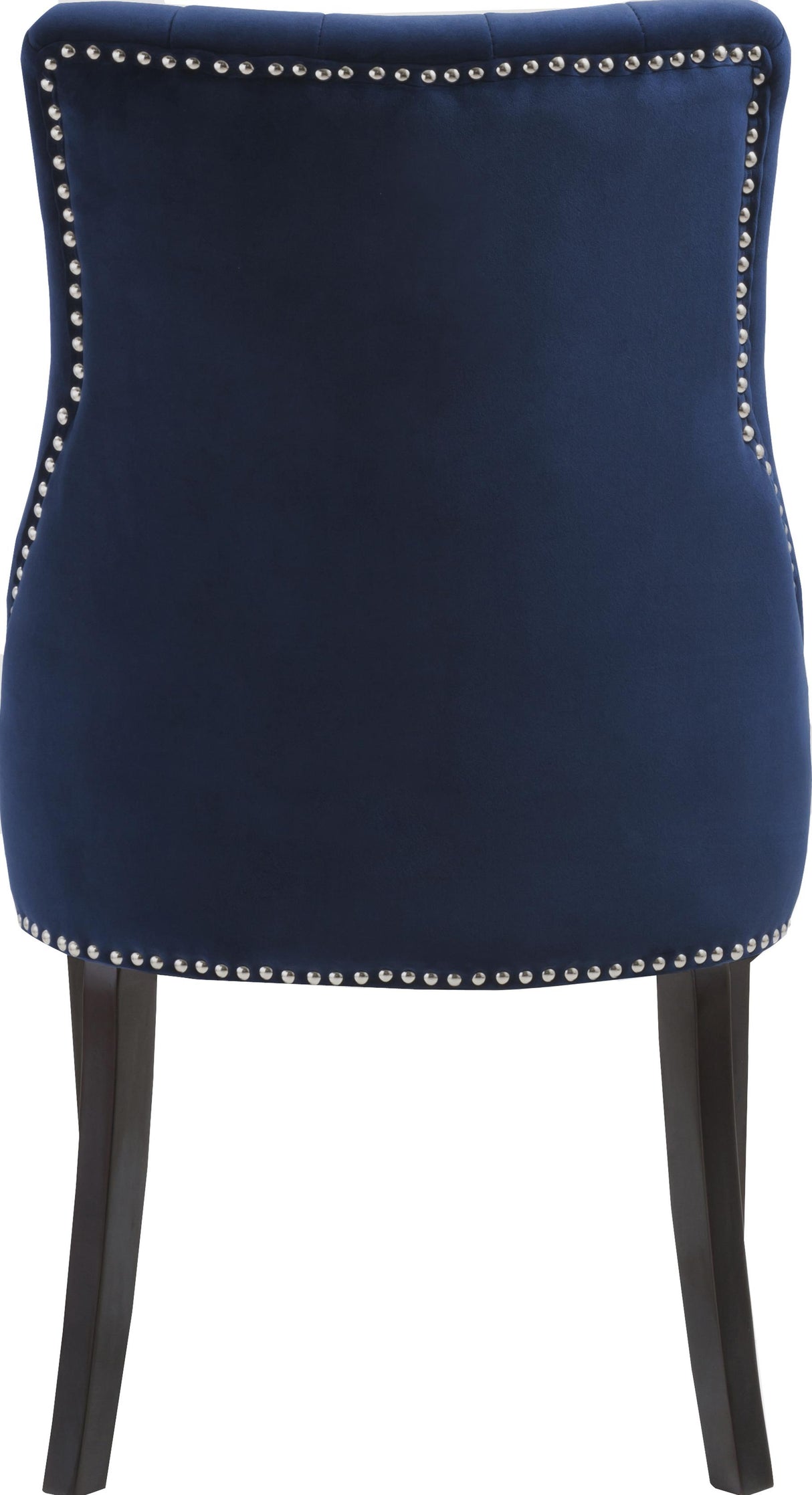 Oxford Navy Velvet Dining Chair - galleria furniture outlet