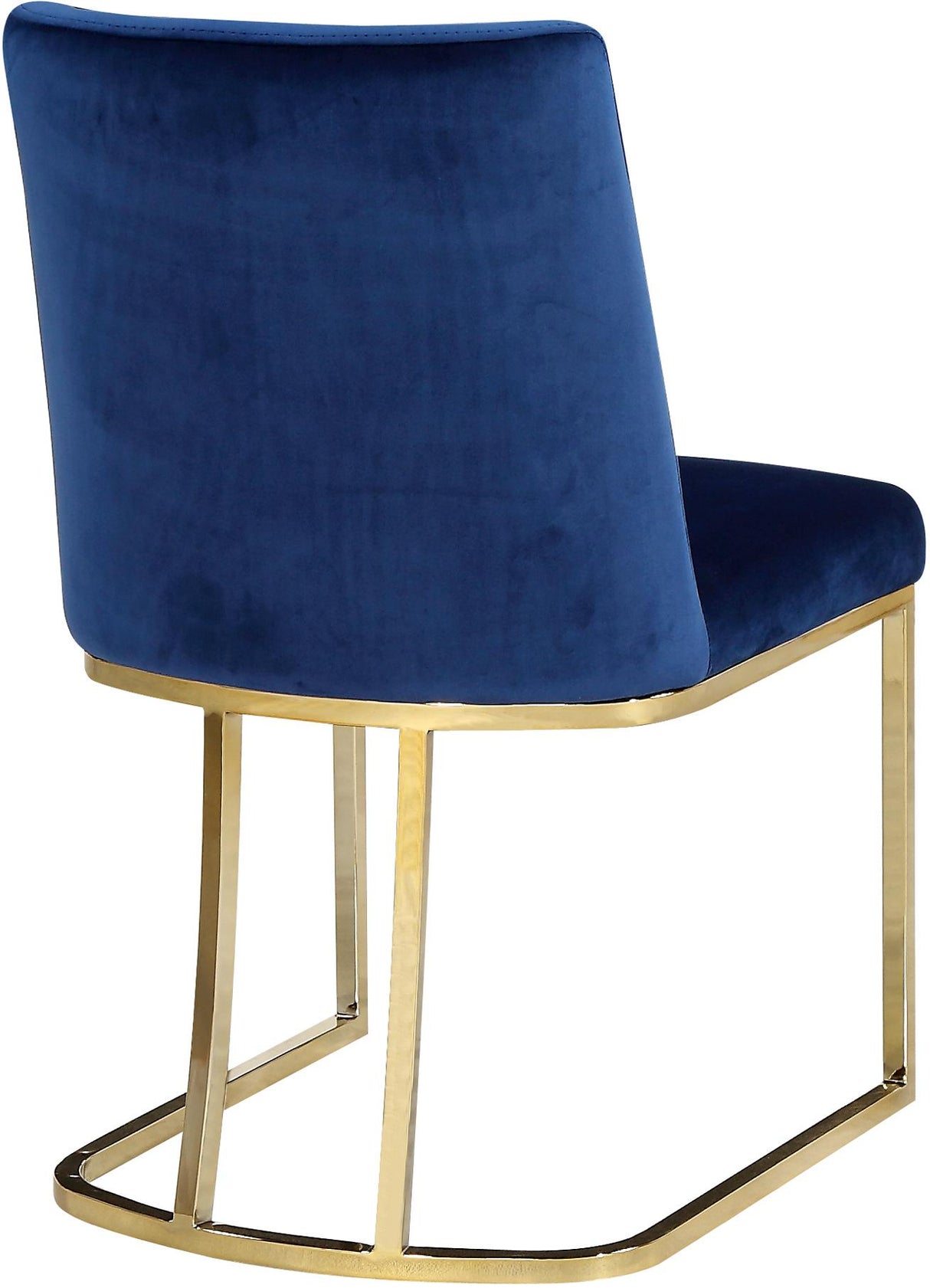 Heidi Navy Velvet Dining Chair - galleria furniture outlet