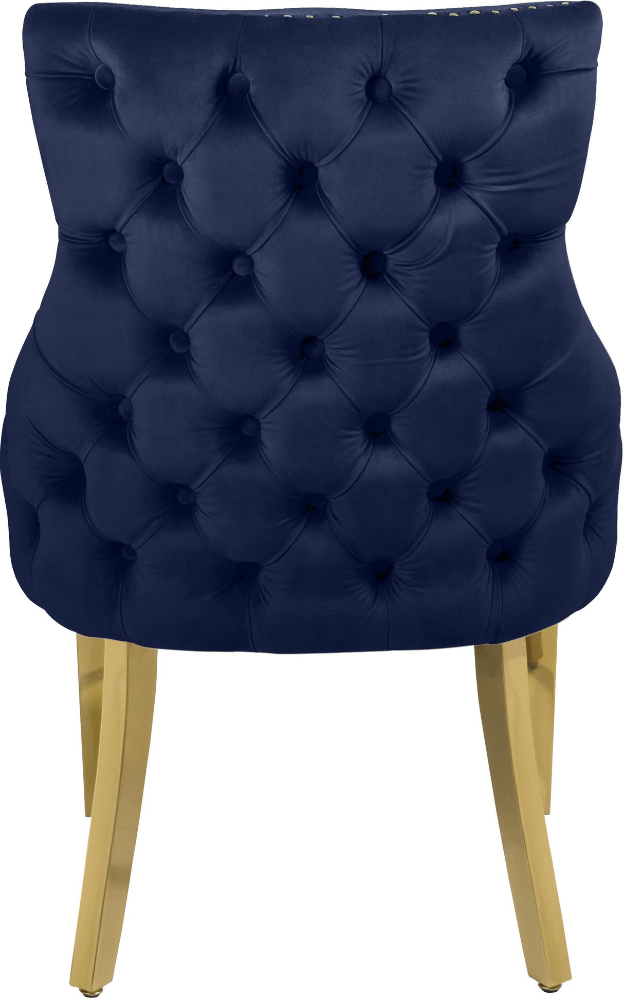 Tuft Navy Velvet Dining Chair - galleria furniture outlet