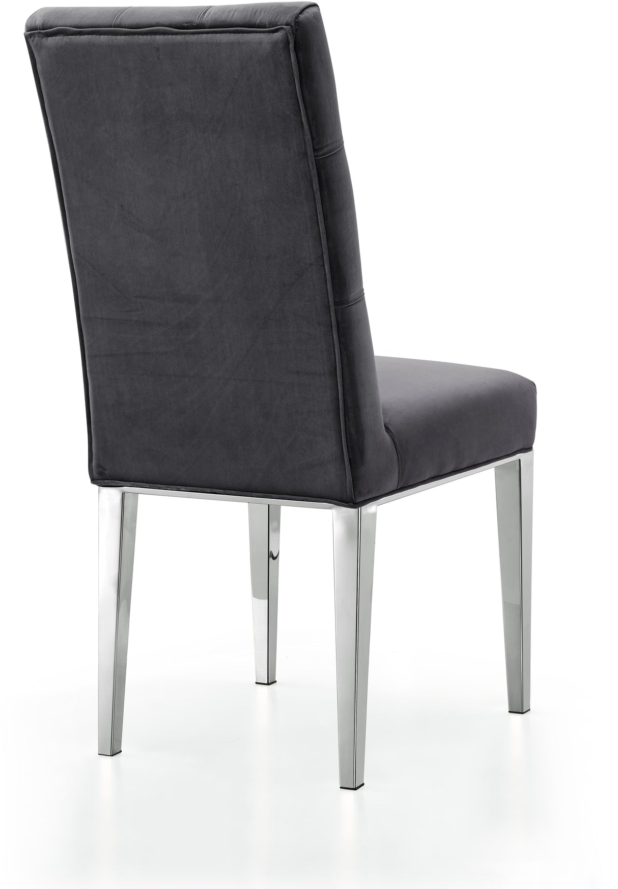 Juno Grey Velvet Dining Chair - galleria furniture outlet