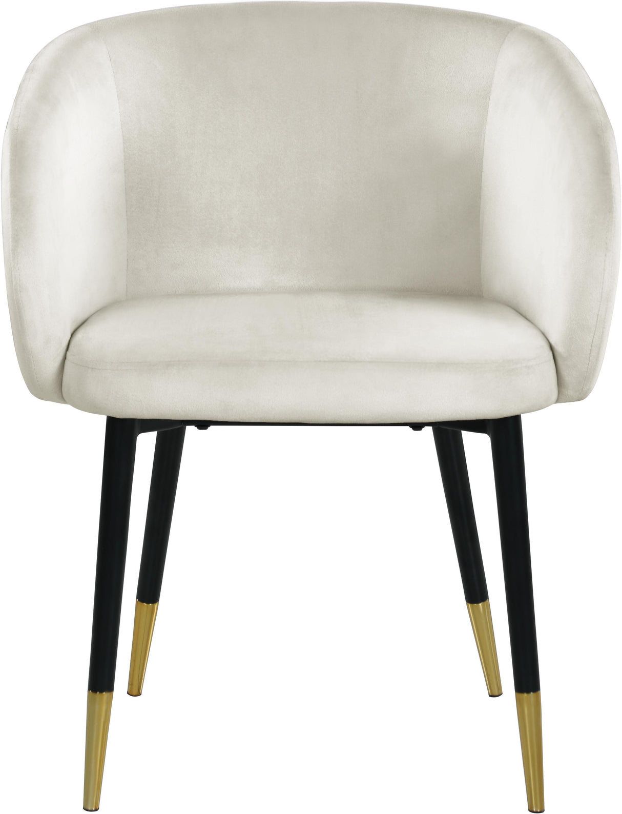 Louise Cream Velvet Dining Chair - galleria furniture outlet