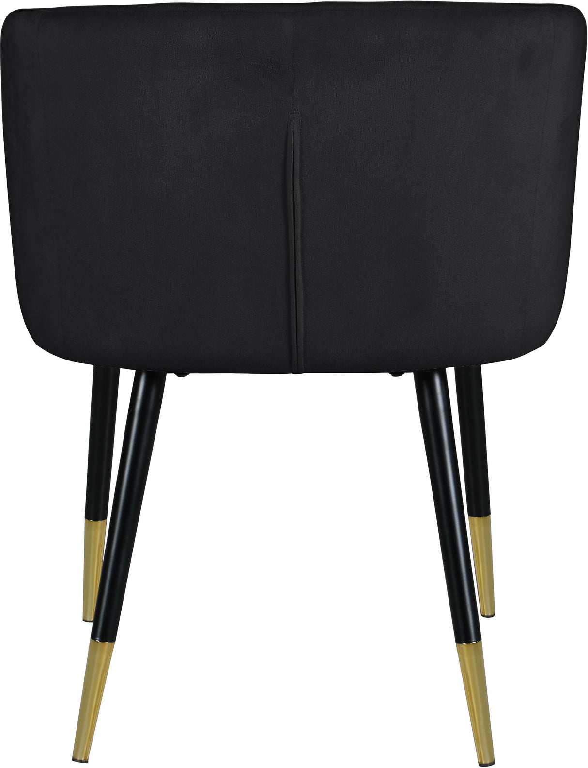 Louise Black Velvet Dining Chair - galleria furniture outlet