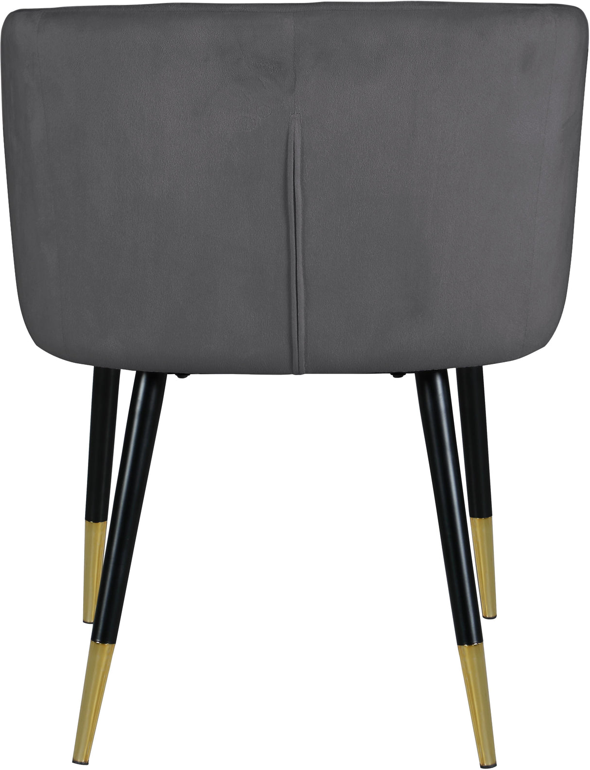 Louise Grey Velvet Dining Chair - galleria furniture outlet