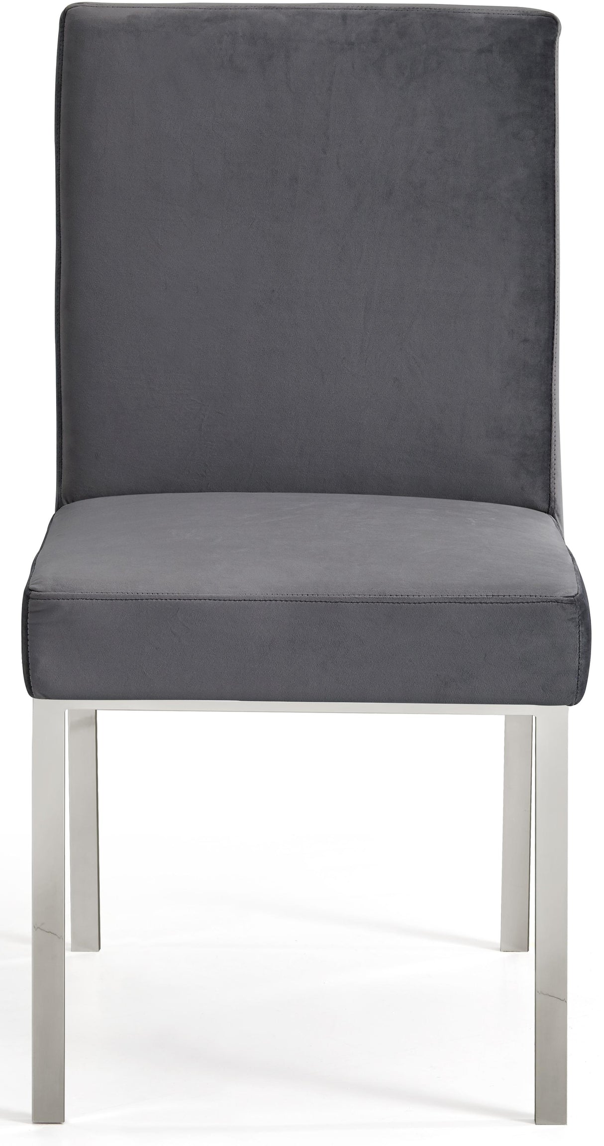 Opal Grey Velvet Dining Chair - galleria furniture outlet